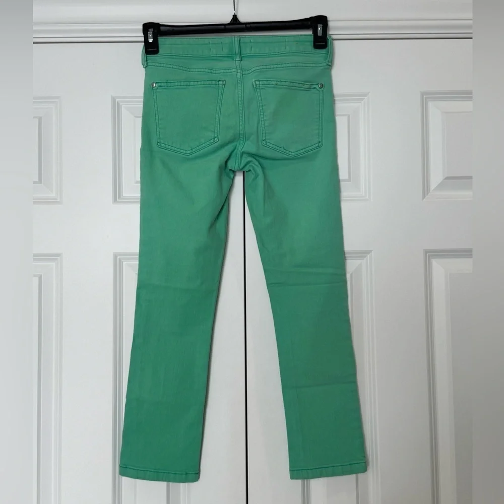 Pilcro Anthropologie mint Green Crop Ankle Jeans Size 25 - Picture 11 of 11